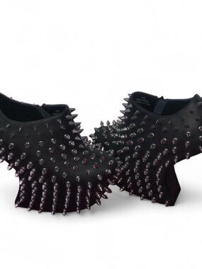 Jeffrey Campbell Black Spiked Platform Heels